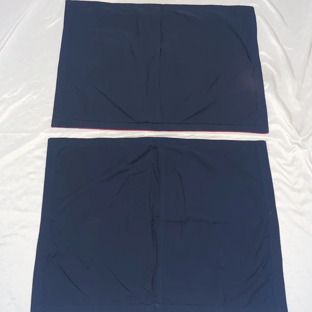 Izod Blokecore Striped Red White Blue Patriotic Pillow Standard Shams Set Of 2